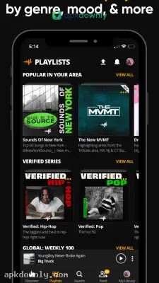 Audiomack screenshot