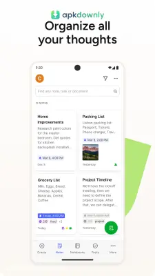 Evernote screenshot