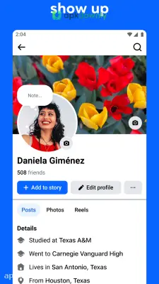 Facebook screenshot