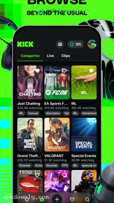 Kick screenshot