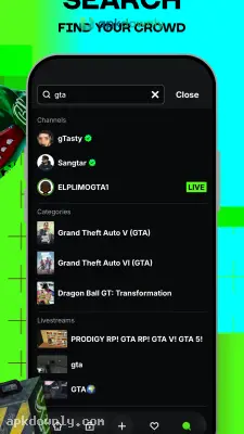 Kick screenshot
