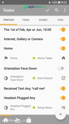 Tasker screenshot