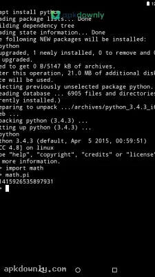 Termux screenshot